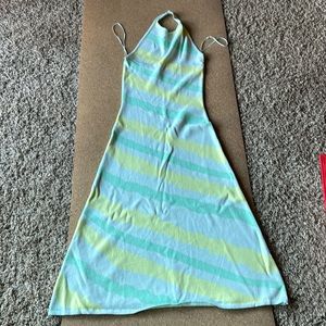 Zara halter neck maxi dress